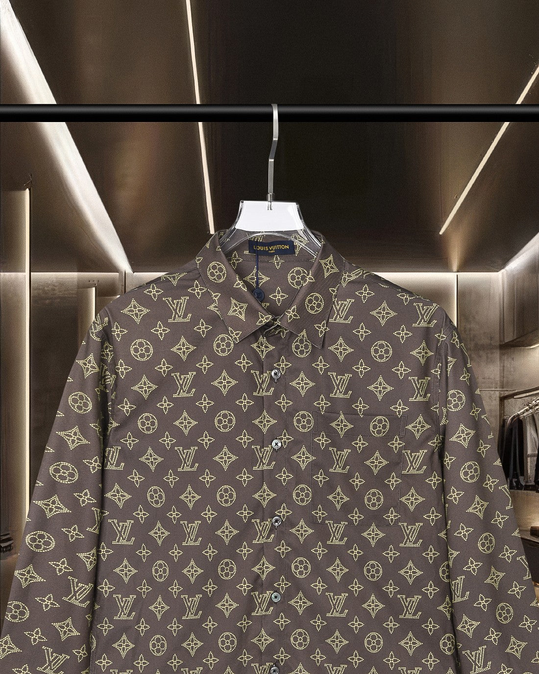 260506 New high-quality full-print bullet-patterned long-sleeved shirt