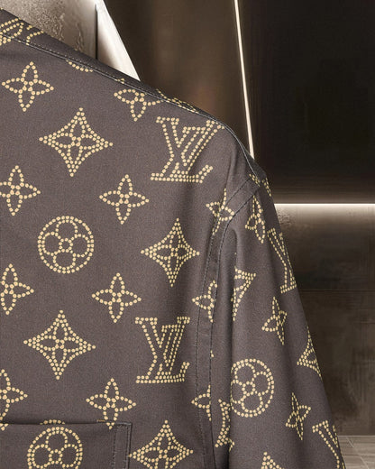 260506 New high-quality full-print bullet-patterned long-sleeved shirt