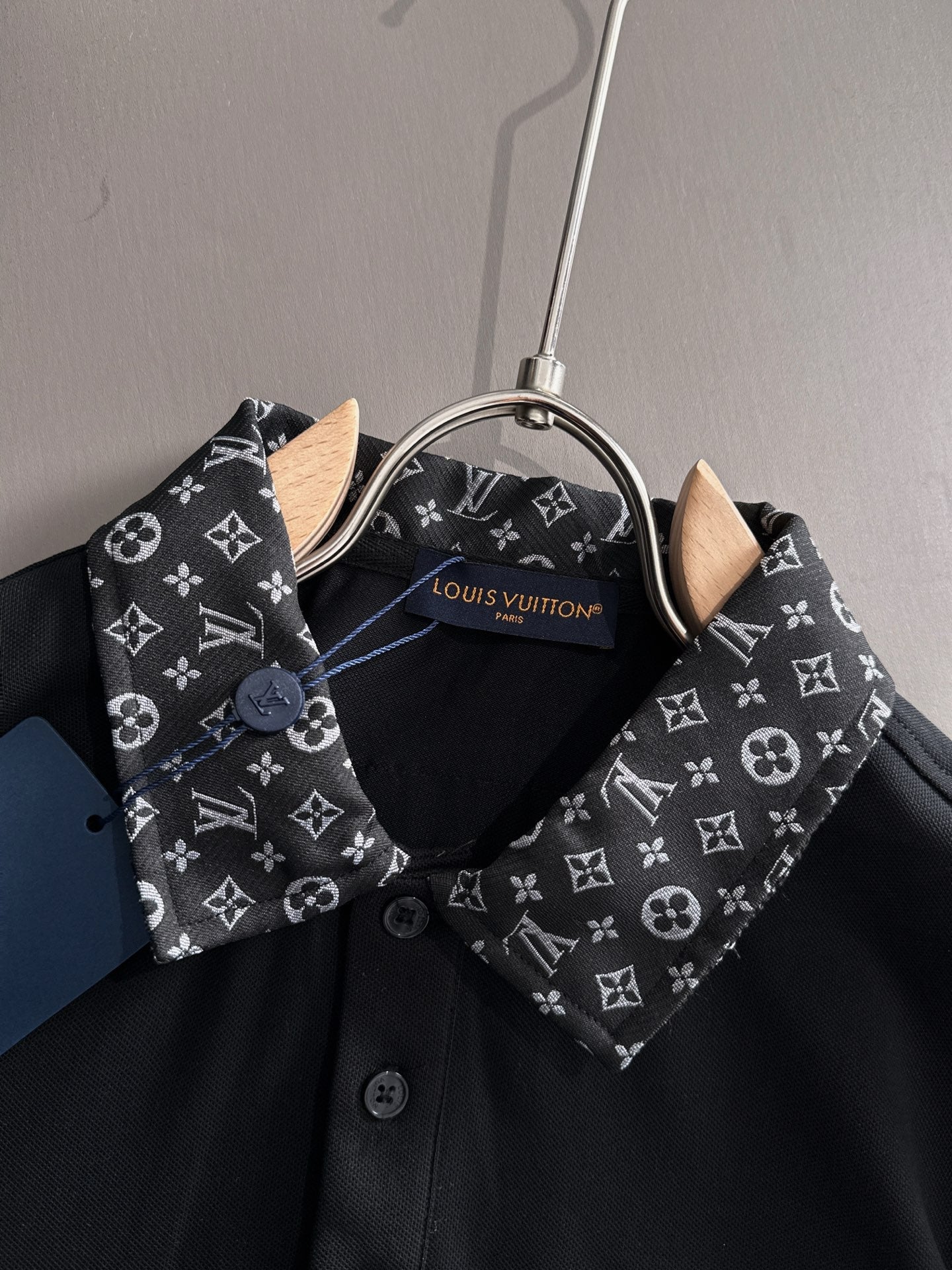 260511 New high-quality embroidered neckline jacquard patchwork design Polo shirt