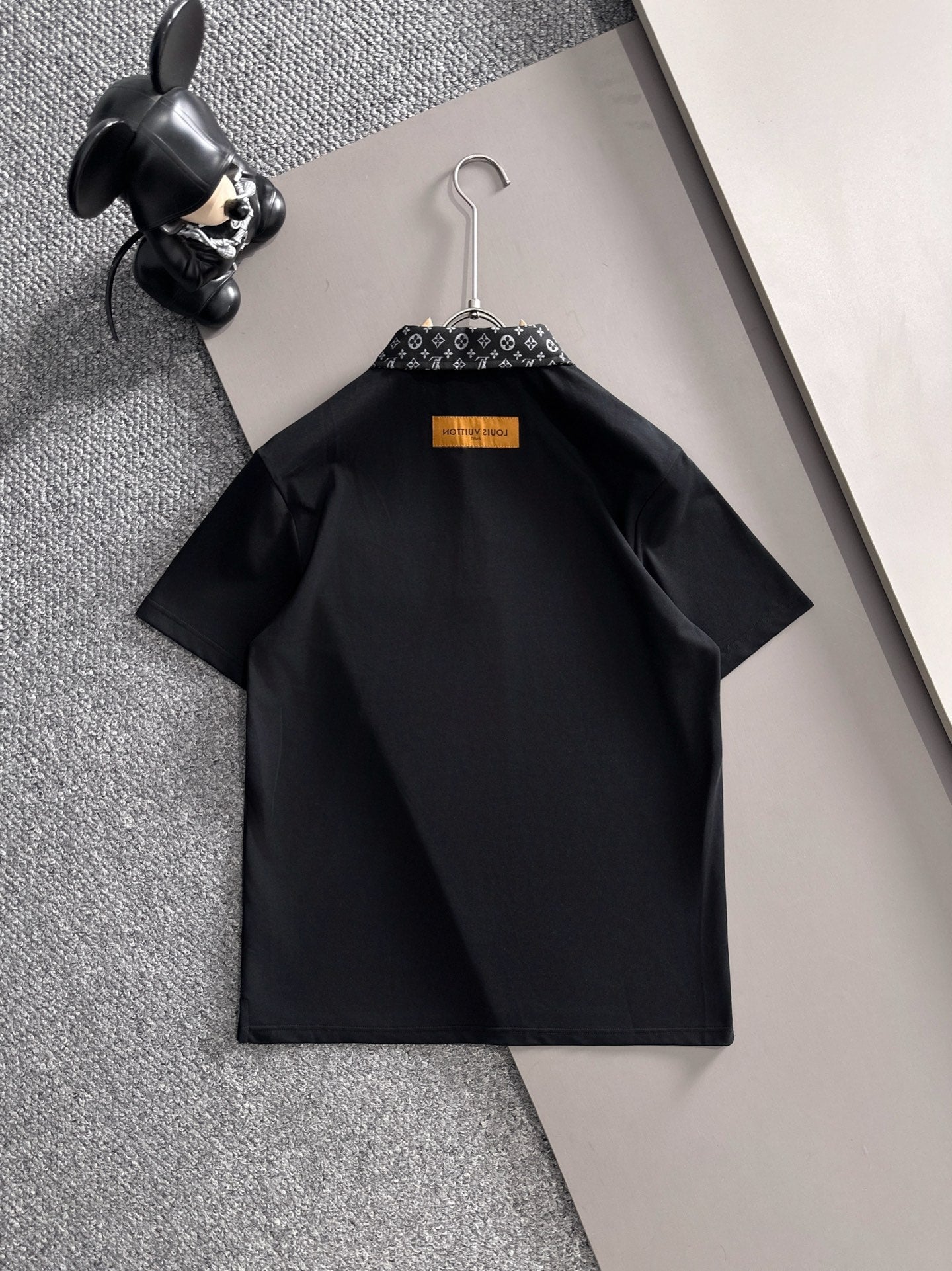 260511 New high-quality embroidered neckline jacquard patchwork design Polo shirt