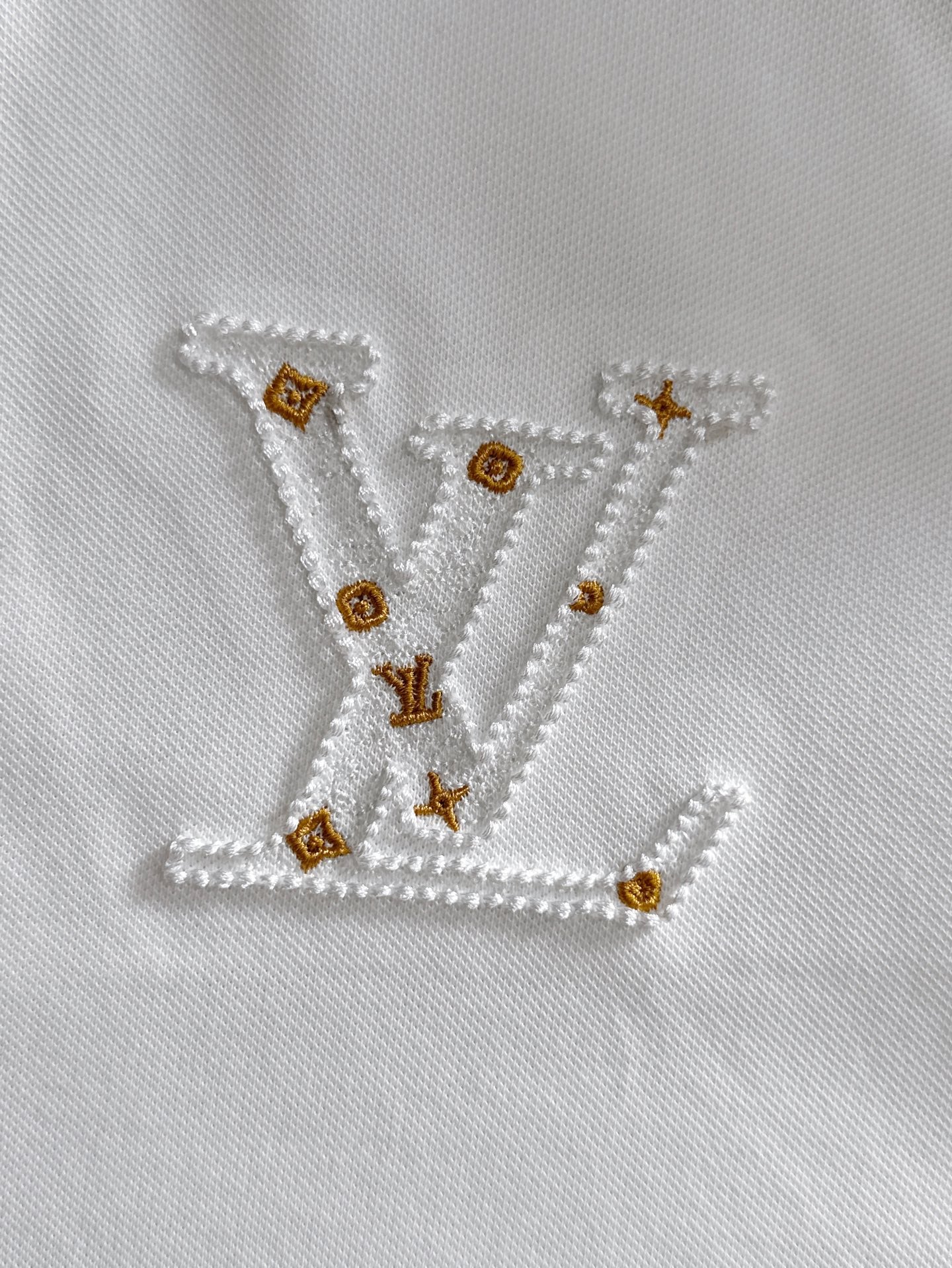 260511 New high-quality embroidered neckline jacquard patchwork design Polo shirt