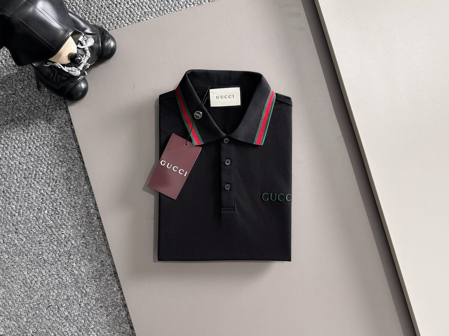 260511 New high-quality embroidered neckline jacquard patchwork design Polo shirt