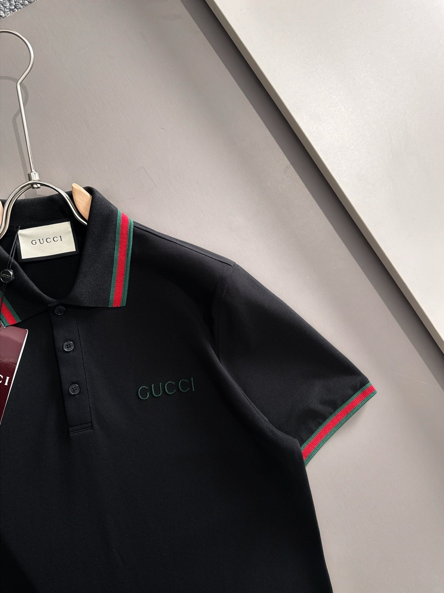 260511 New high-quality embroidered neckline jacquard patchwork design Polo shirt