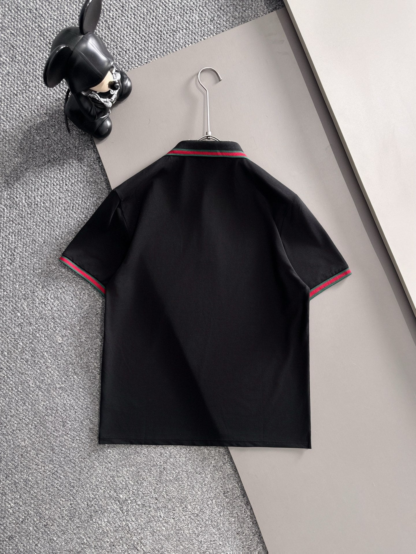 260511 New high-quality embroidered neckline jacquard patchwork design Polo shirt