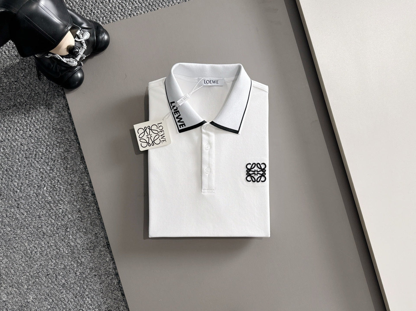 260511 New high-quality embroidered neckline jacquard patchwork design Polo shirt