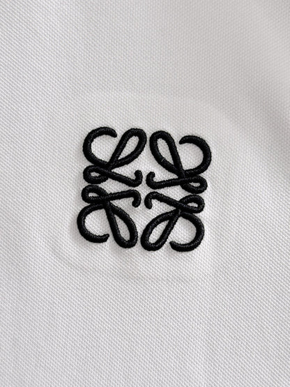 260511 New high-quality embroidered neckline jacquard patchwork design Polo shirt