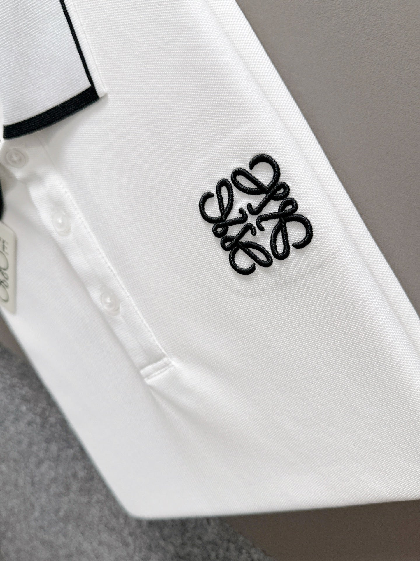 260511 New high-quality embroidered neckline jacquard patchwork design Polo shirt