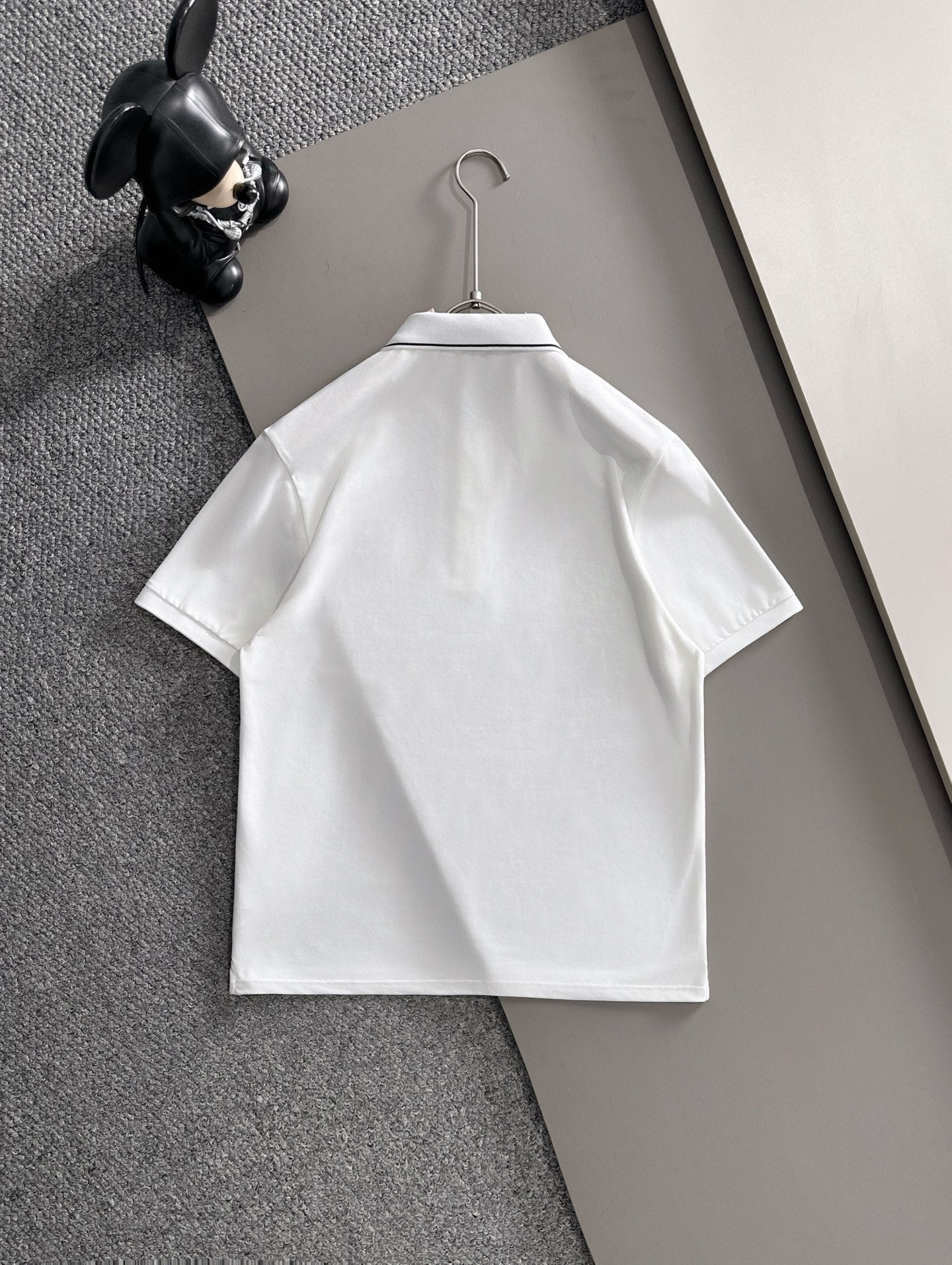 260511 New high-quality embroidered neckline jacquard patchwork design Polo shirt