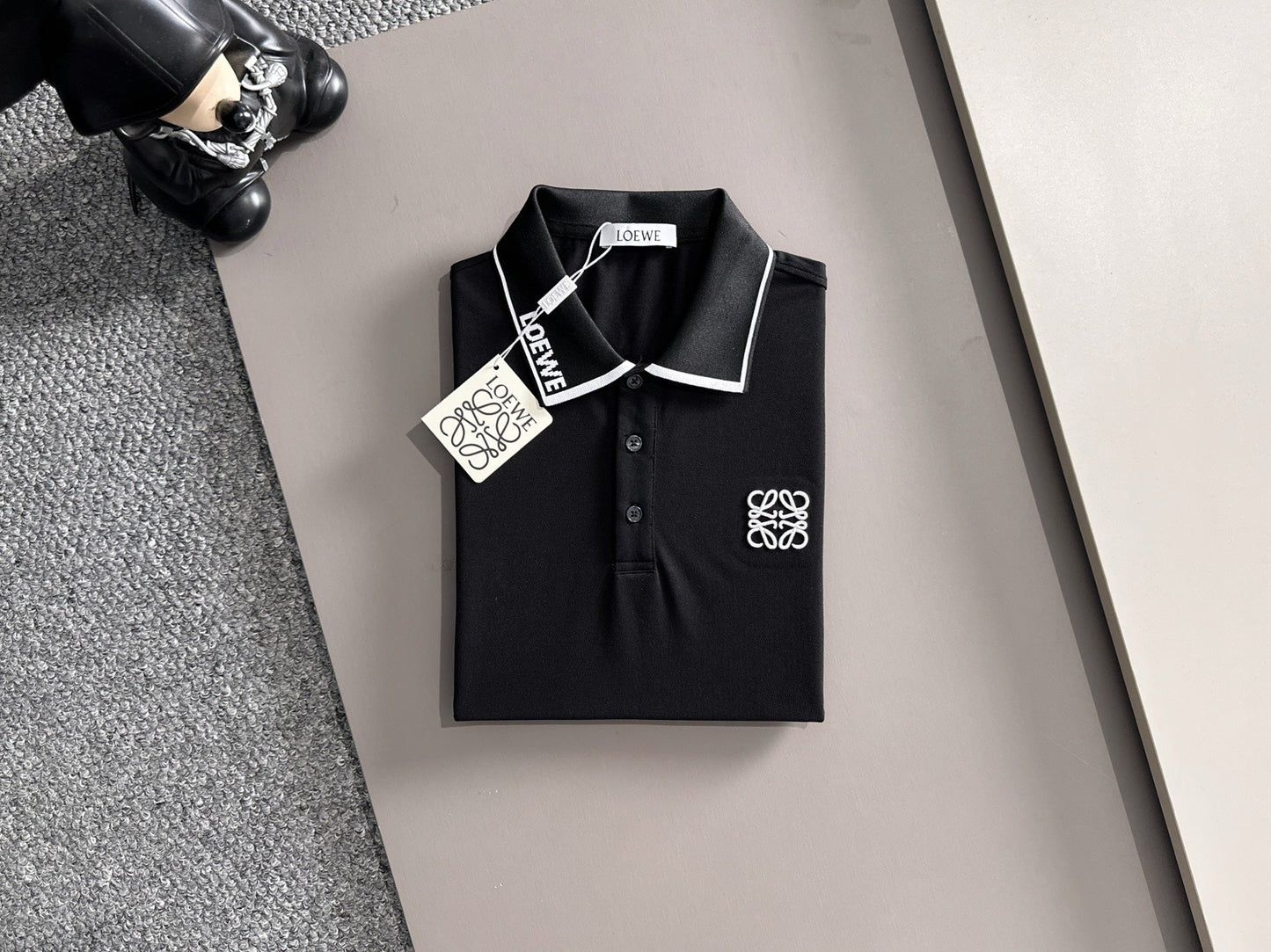 260511 New high-quality embroidered neckline jacquard patchwork design Polo shirt
