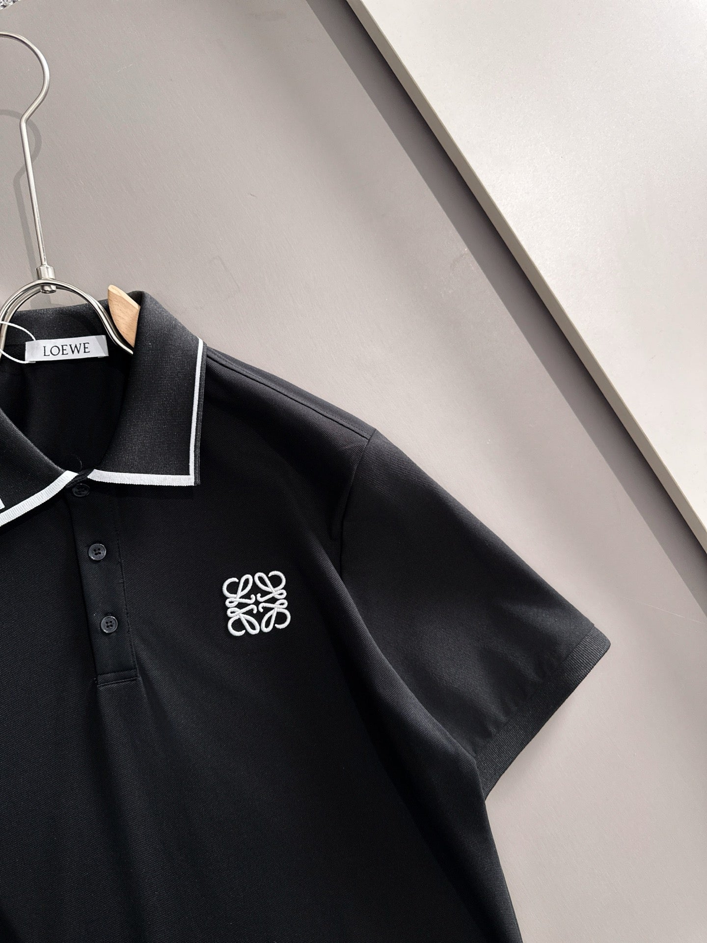 260511 New high-quality embroidered neckline jacquard patchwork design Polo shirt