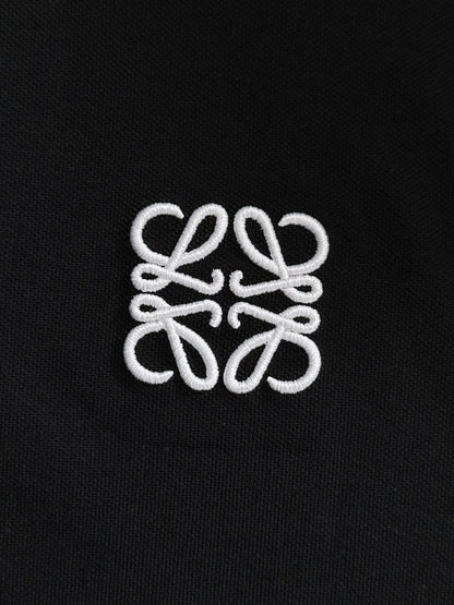 260511 New high-quality embroidered neckline jacquard patchwork design Polo shirt