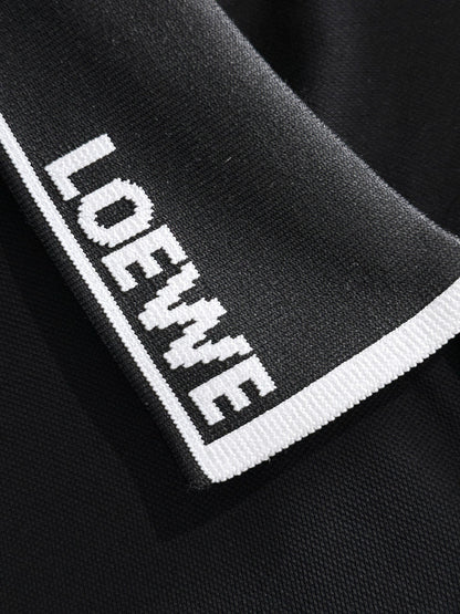 260511 New high-quality embroidered neckline jacquard patchwork design Polo shirt