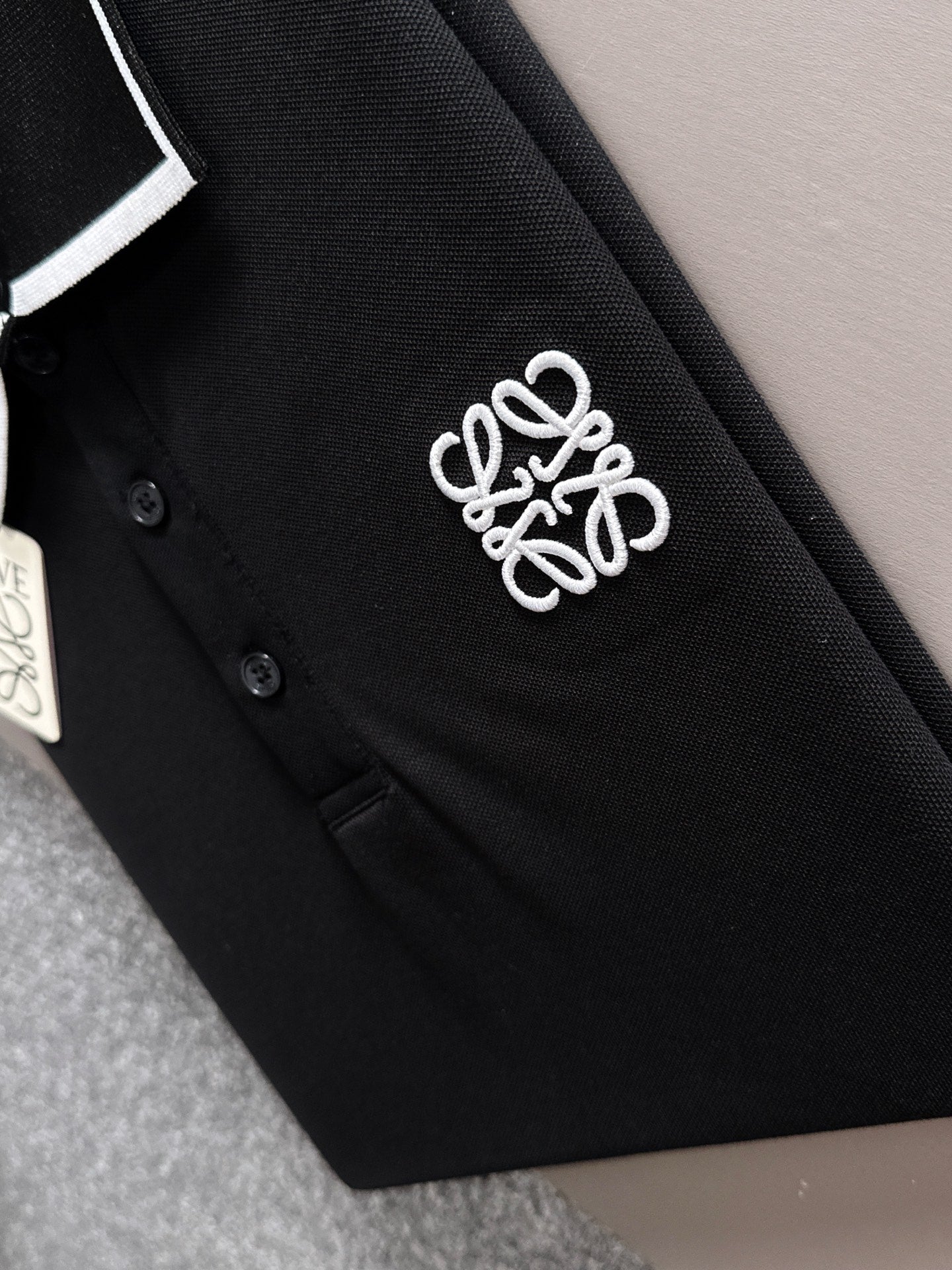 260511 New high-quality embroidered neckline jacquard patchwork design Polo shirt