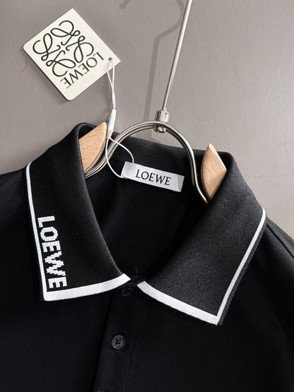 260511 New high-quality embroidered neckline jacquard patchwork design Polo shirt