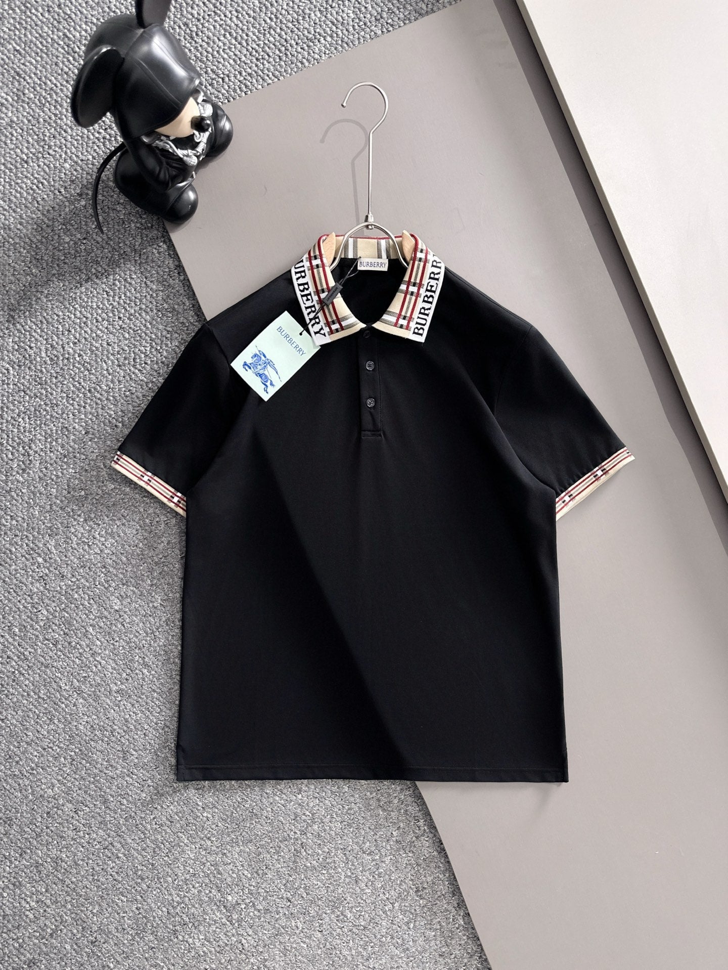 260511 New high-quality embroidered neckline jacquard patchwork design Polo shirt