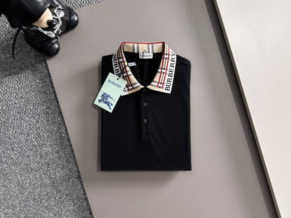 260511 New high-quality embroidered neckline jacquard patchwork design Polo shirt