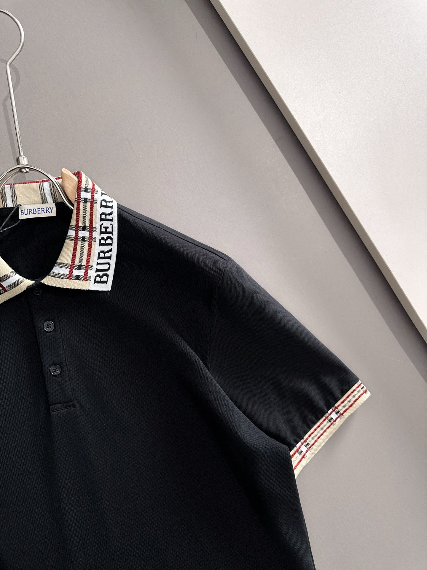260511 New high-quality embroidered neckline jacquard patchwork design Polo shirt