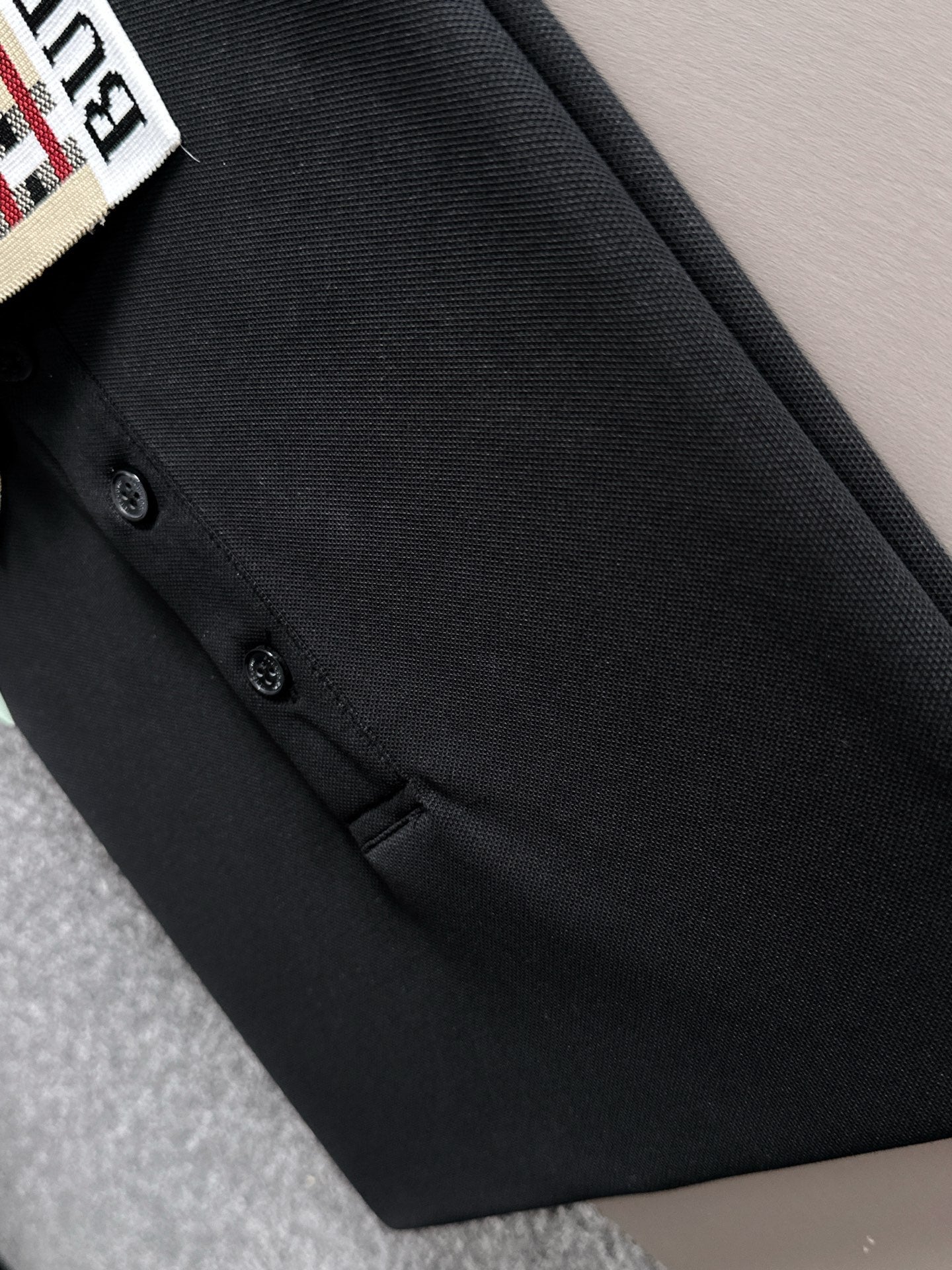 260511 New high-quality embroidered neckline jacquard patchwork design Polo shirt