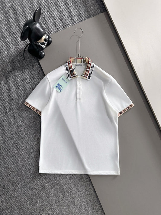 260511 New high-quality embroidered neckline jacquard patchwork design Polo shirt