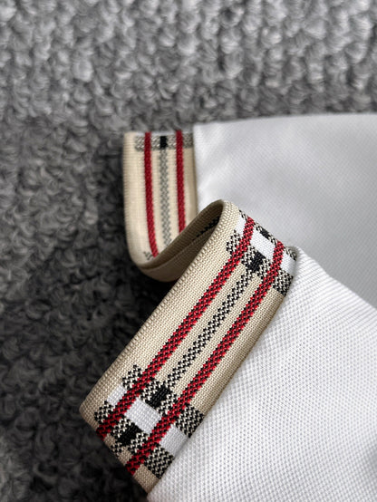 260511 New high-quality embroidered neckline jacquard patchwork design Polo shirt