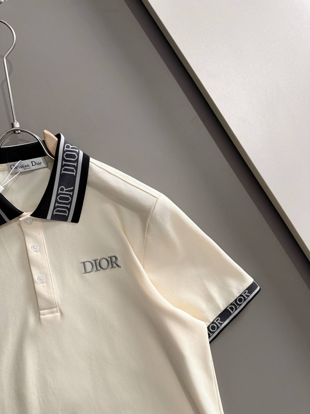 260511 New high-quality embroidered neckline jacquard patchwork design Polo shirt