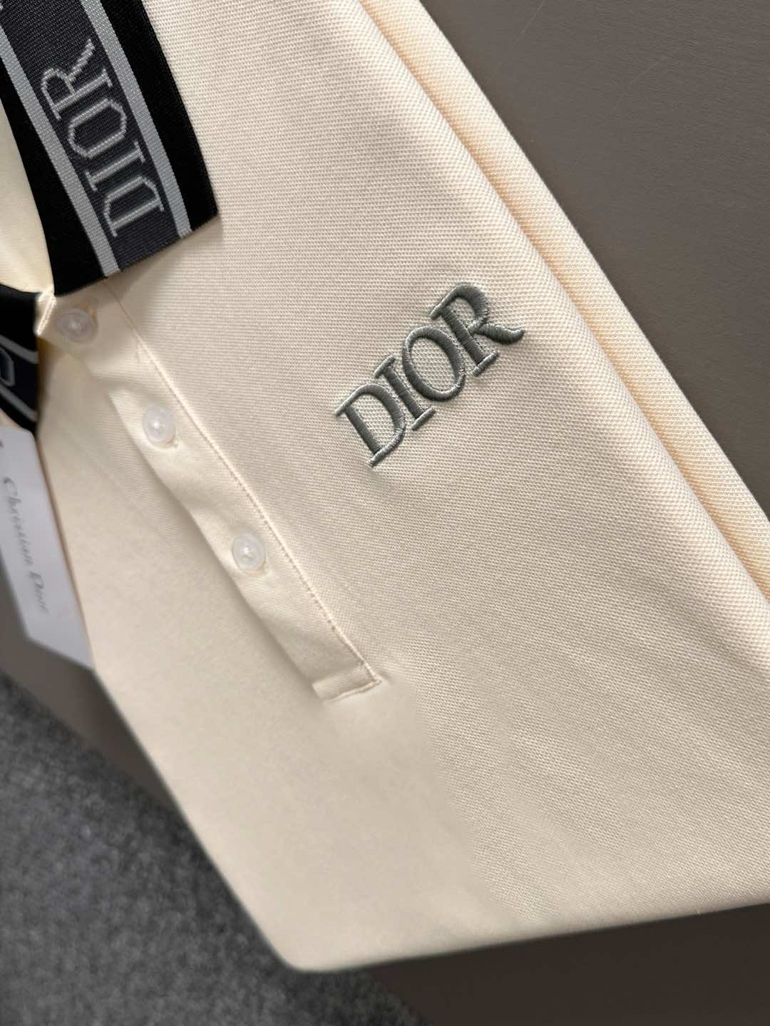 260511 New high-quality embroidered neckline jacquard patchwork design Polo shirt