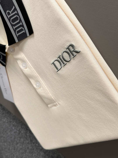 260511 New high-quality embroidered neckline jacquard patchwork design Polo shirt