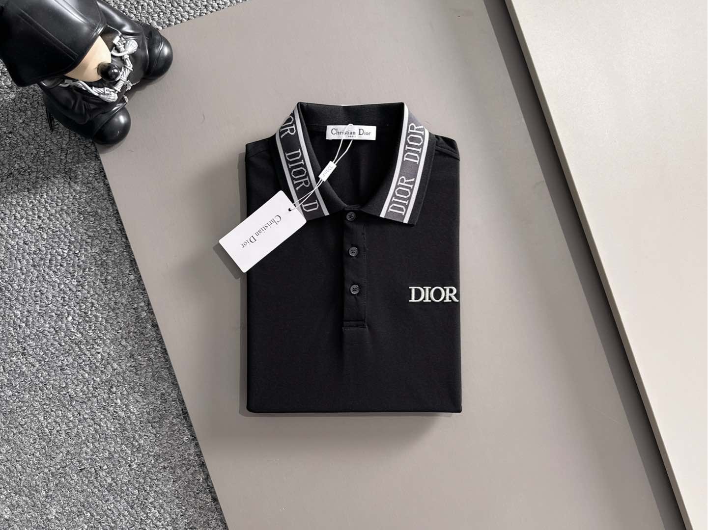 260511 New high-quality embroidered neckline jacquard patchwork design Polo shirt