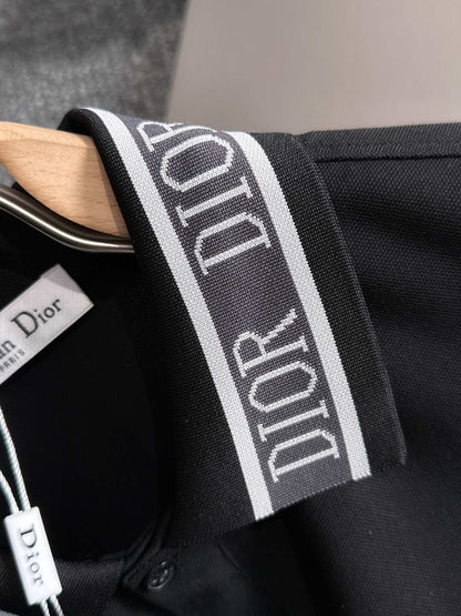 260511 New high-quality embroidered neckline jacquard patchwork design Polo shirt