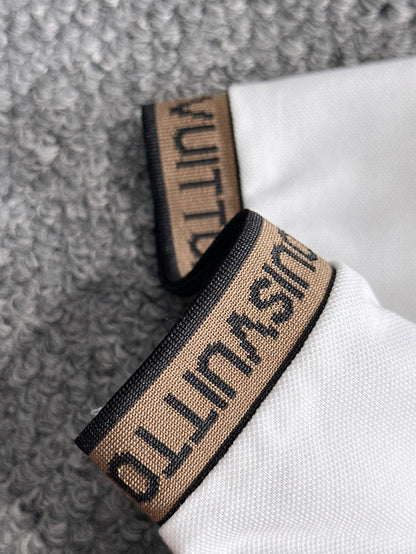 260511 New high-quality embroidered neckline jacquard patchwork design Polo shirt