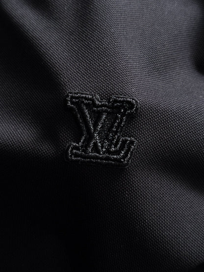 260511 New high-quality embroidered neckline jacquard patchwork design Polo shirt