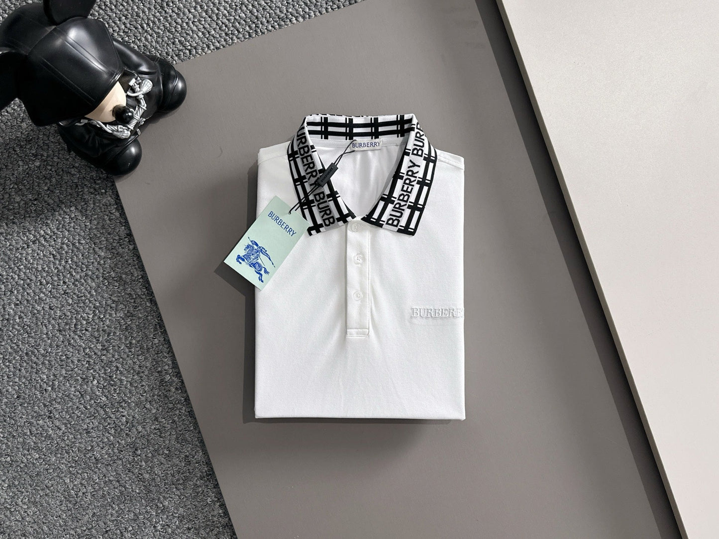 260511 New high-quality embroidered neckline jacquard patchwork design Polo shirt