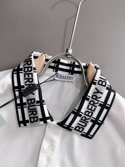 260511 New high-quality embroidered neckline jacquard patchwork design Polo shirt