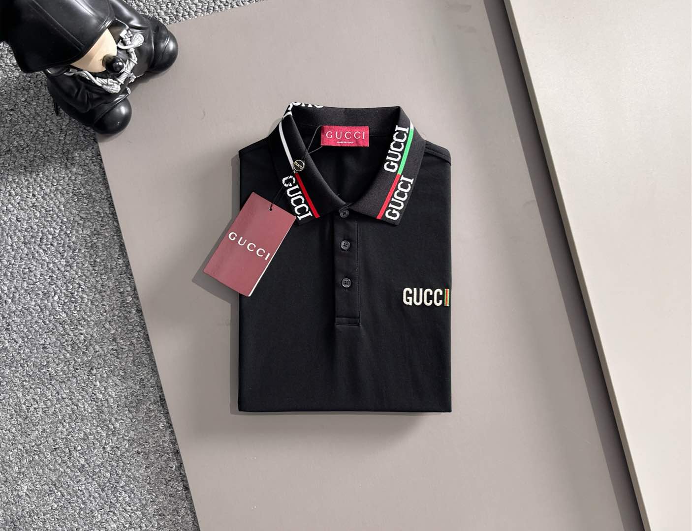 260511 New high-quality embroidered neckline jacquard patchwork design Polo shirt