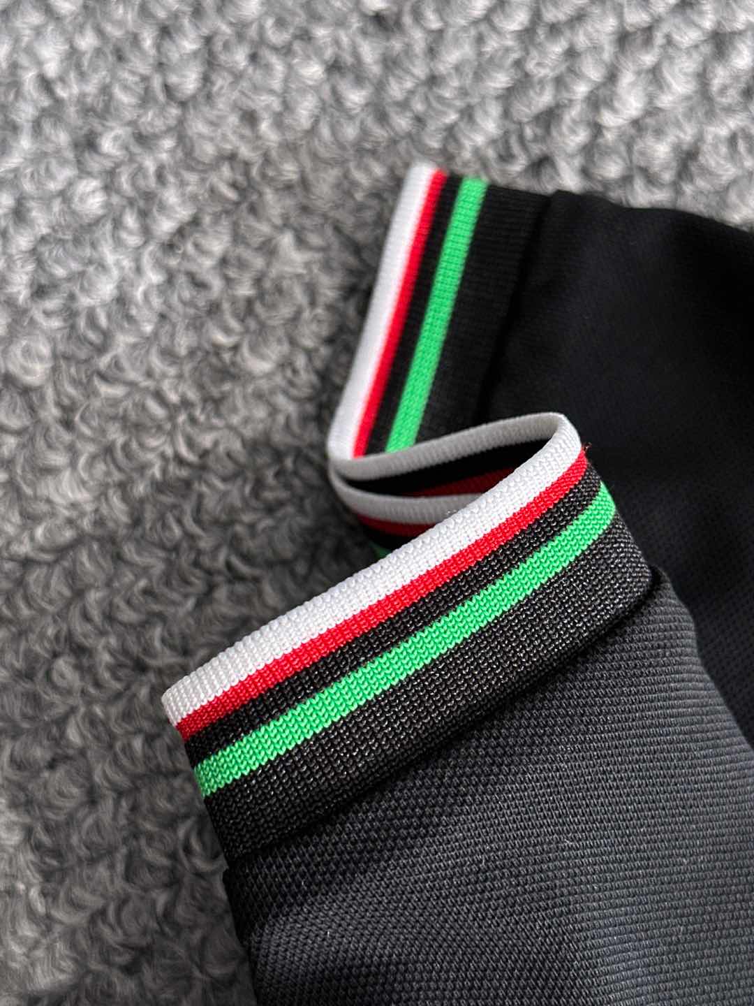 260511 New high-quality embroidered neckline jacquard patchwork design Polo shirt