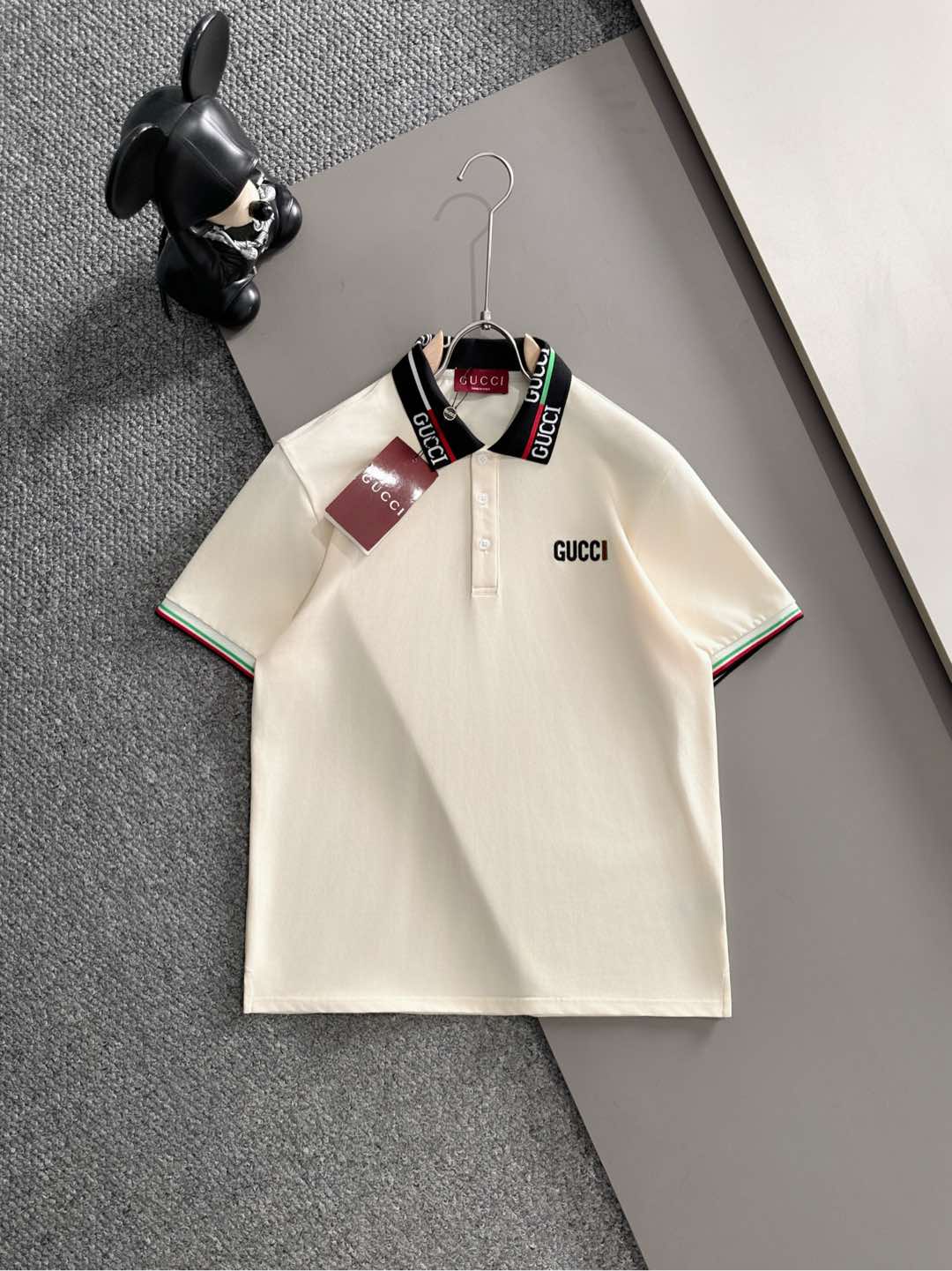 260511 New high-quality embroidered neckline jacquard patchwork design Polo shirt