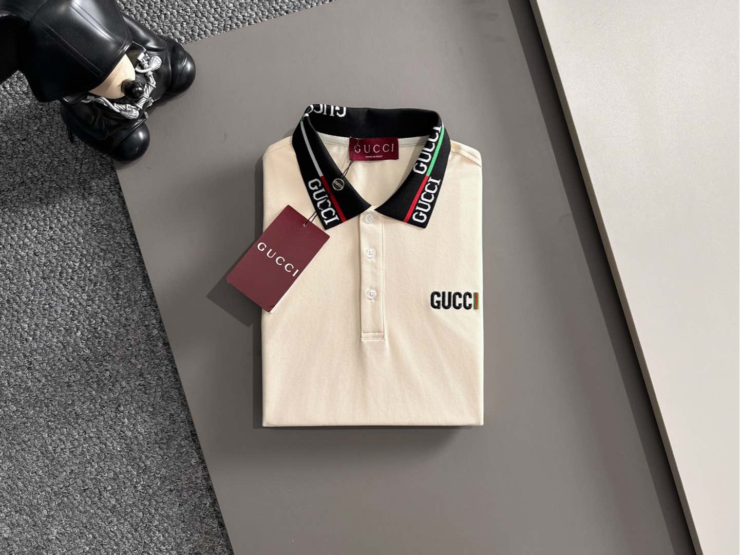 260511 New high-quality embroidered neckline jacquard patchwork design Polo shirt