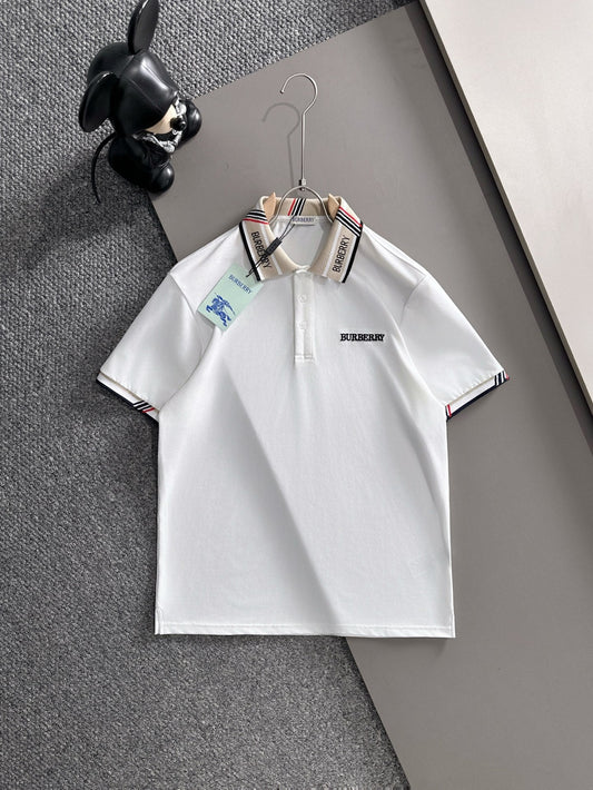 260511 New high-quality embroidered neckline jacquard patchwork design Polo shirt