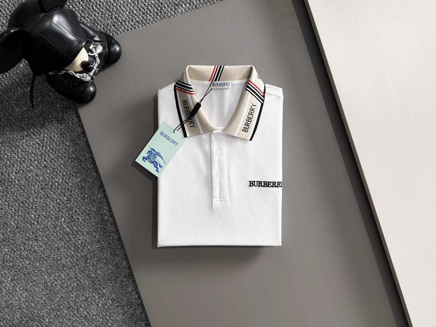 260511 New high-quality embroidered neckline jacquard patchwork design Polo shirt