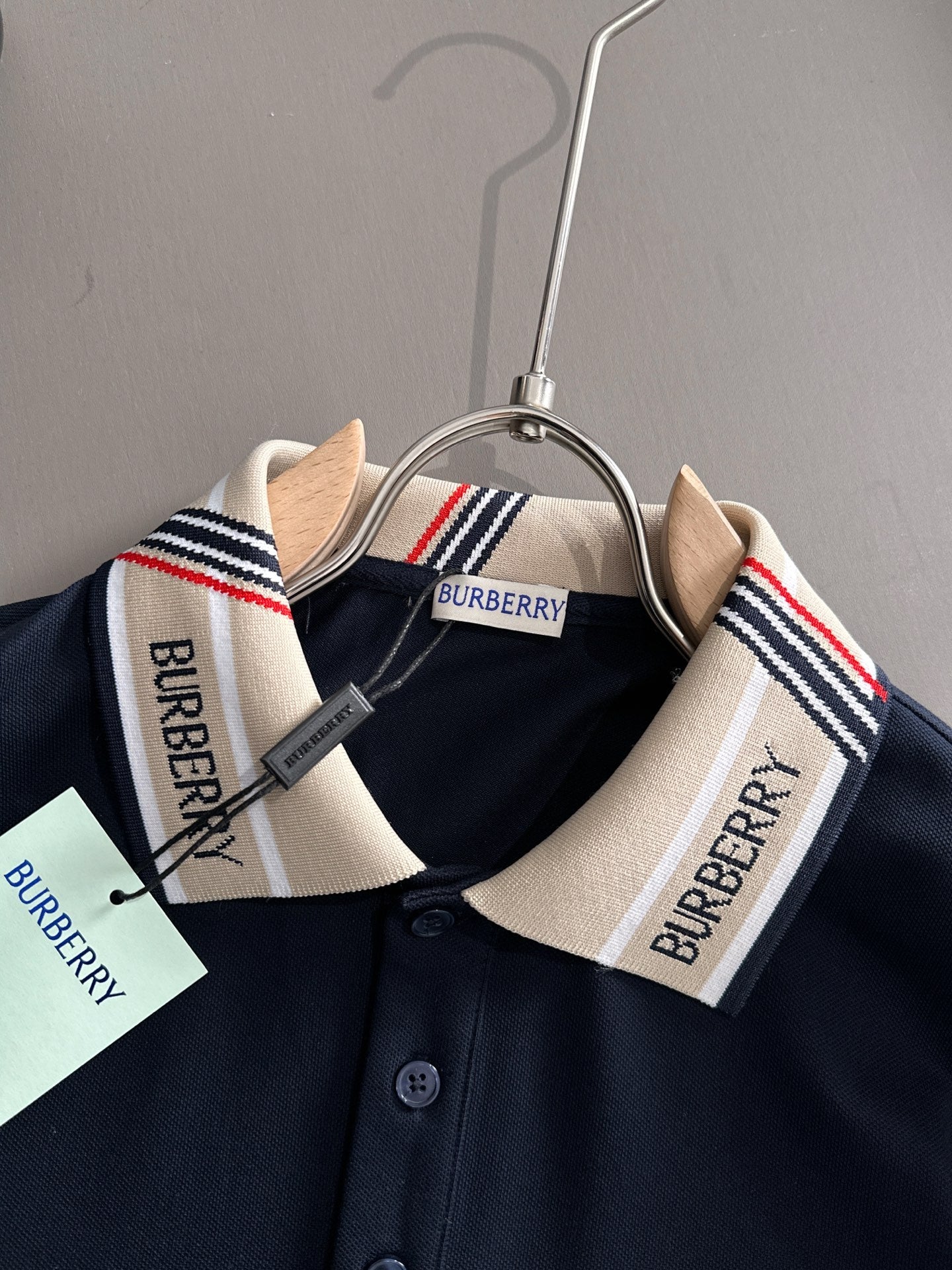 260511 New high-quality embroidered neckline jacquard patchwork design Polo shirt