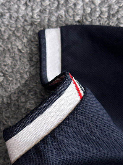 260511 New high-quality embroidered neckline jacquard patchwork design Polo shirt