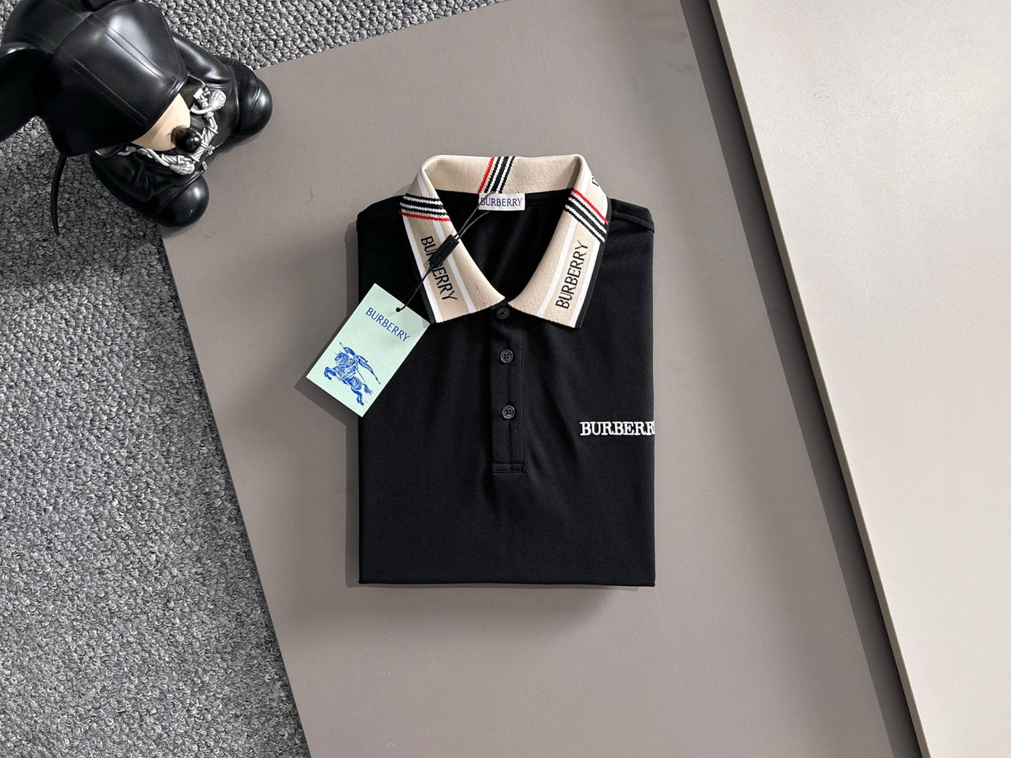 260511 New high-quality embroidered neckline jacquard patchwork design Polo shirt
