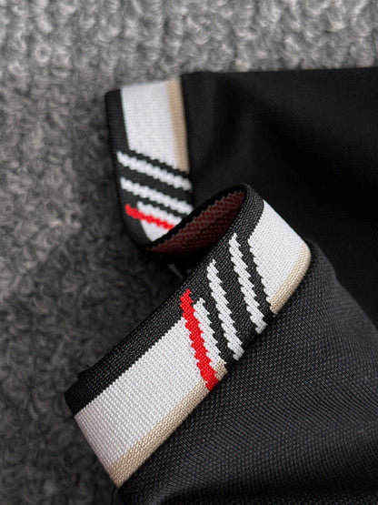 260511 New high-quality embroidered neckline jacquard patchwork design Polo shirt