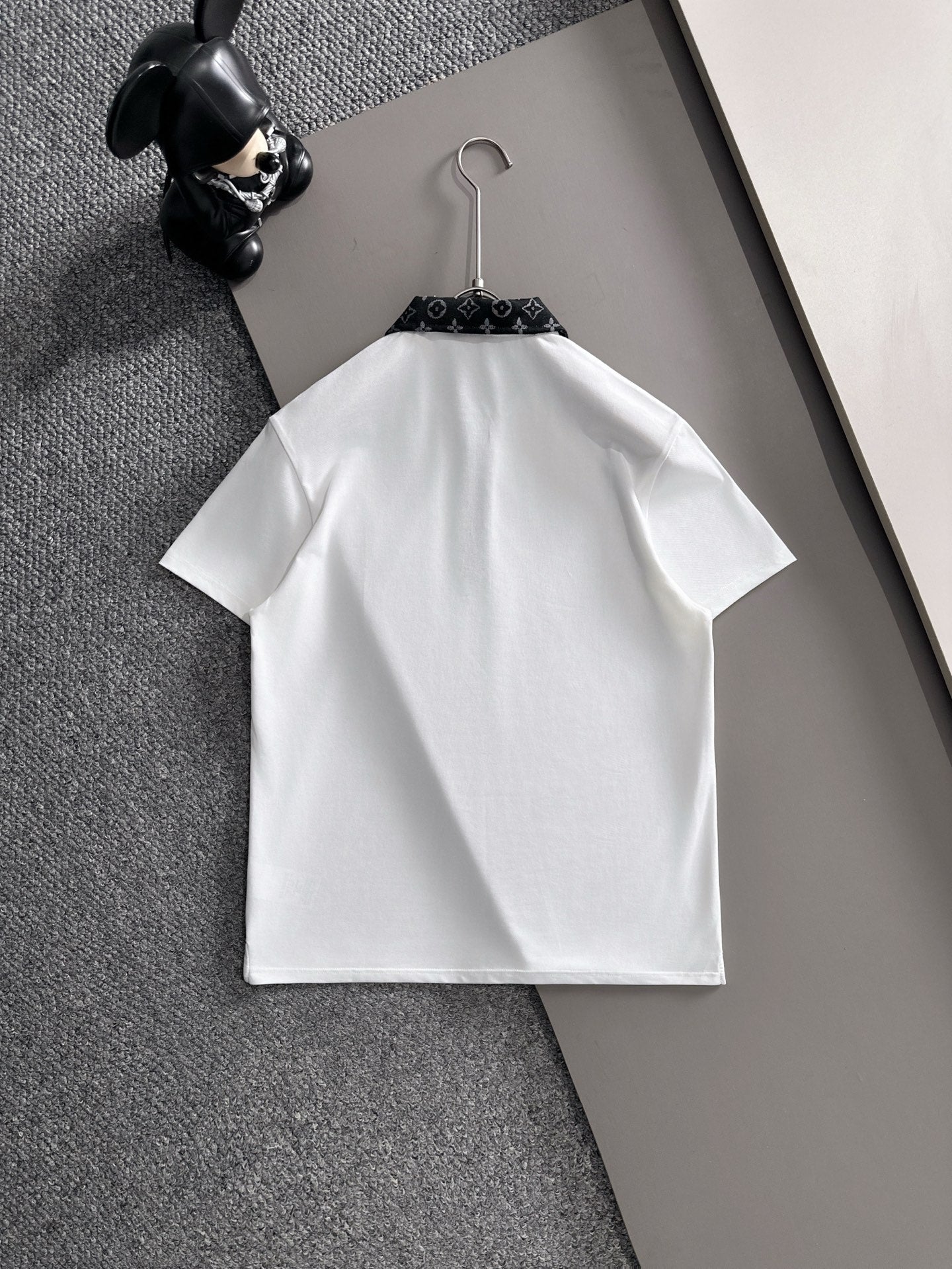 260511 New high-quality embroidered neckline jacquard patchwork design Polo shirt
