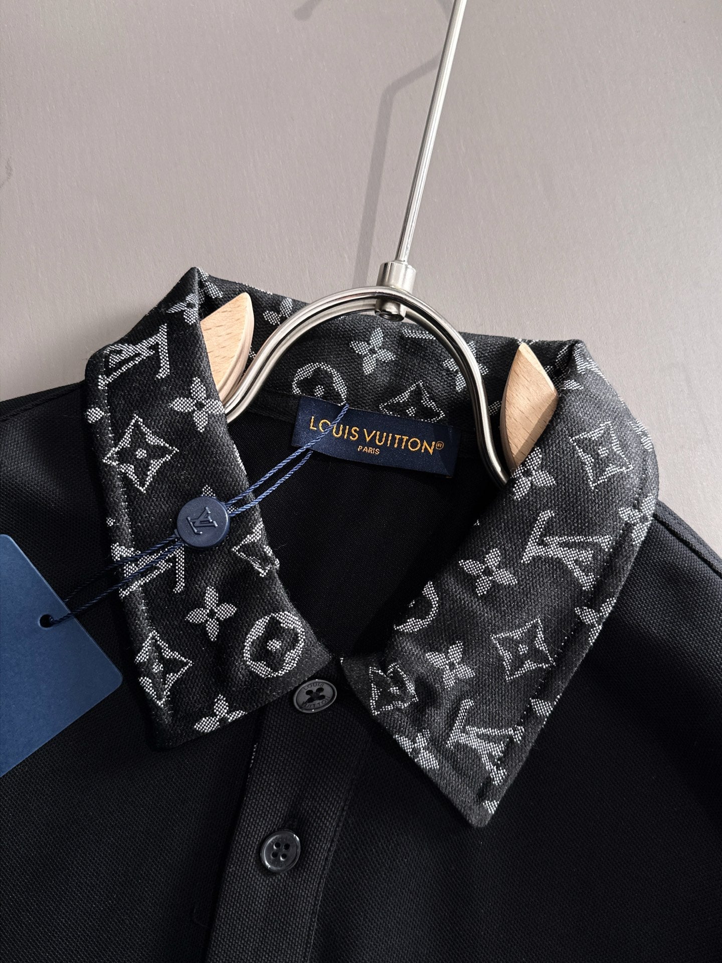260511 New high-quality embroidered neckline jacquard patchwork design Polo shirt