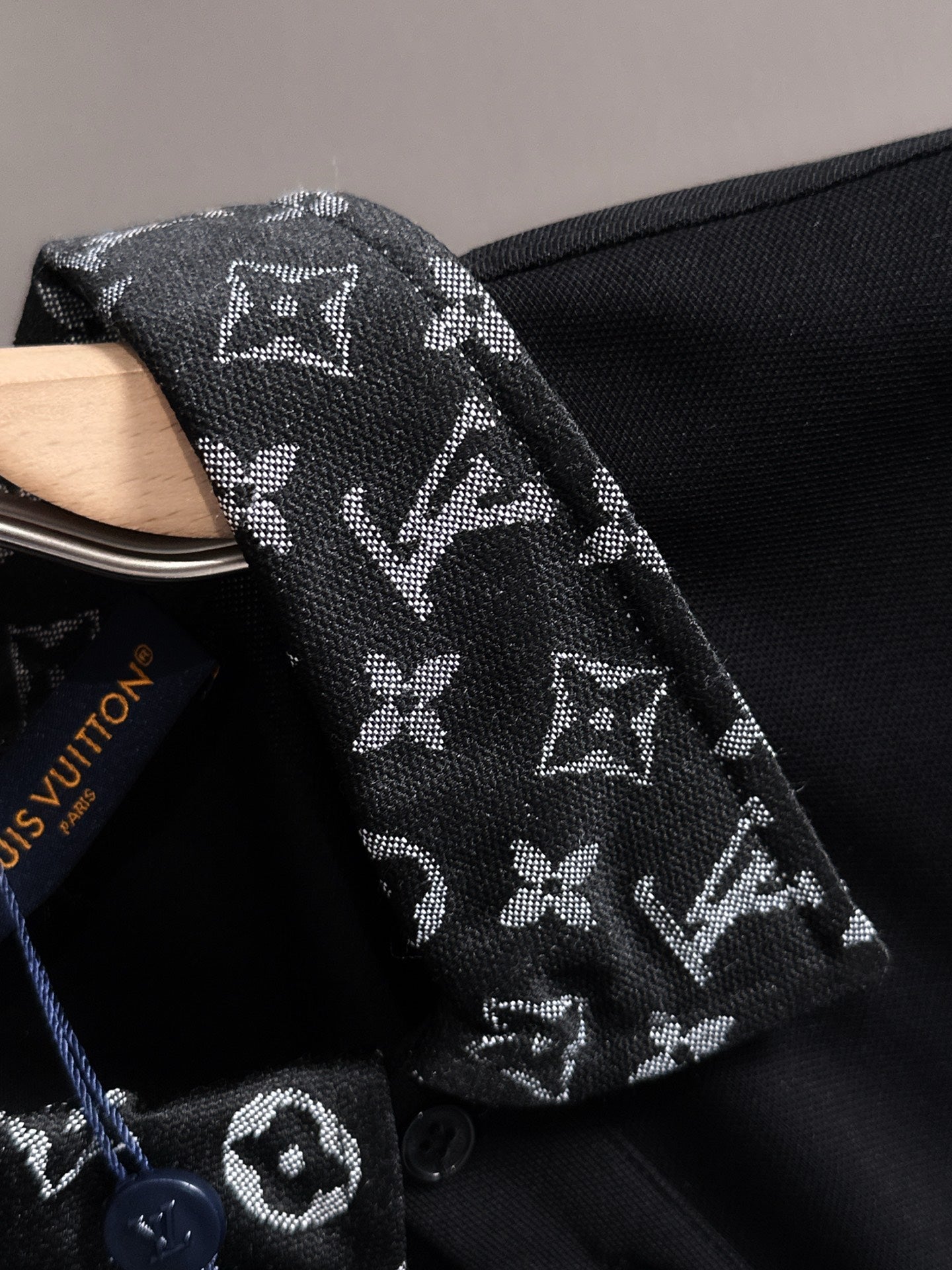 260511 New high-quality embroidered neckline jacquard patchwork design Polo shirt