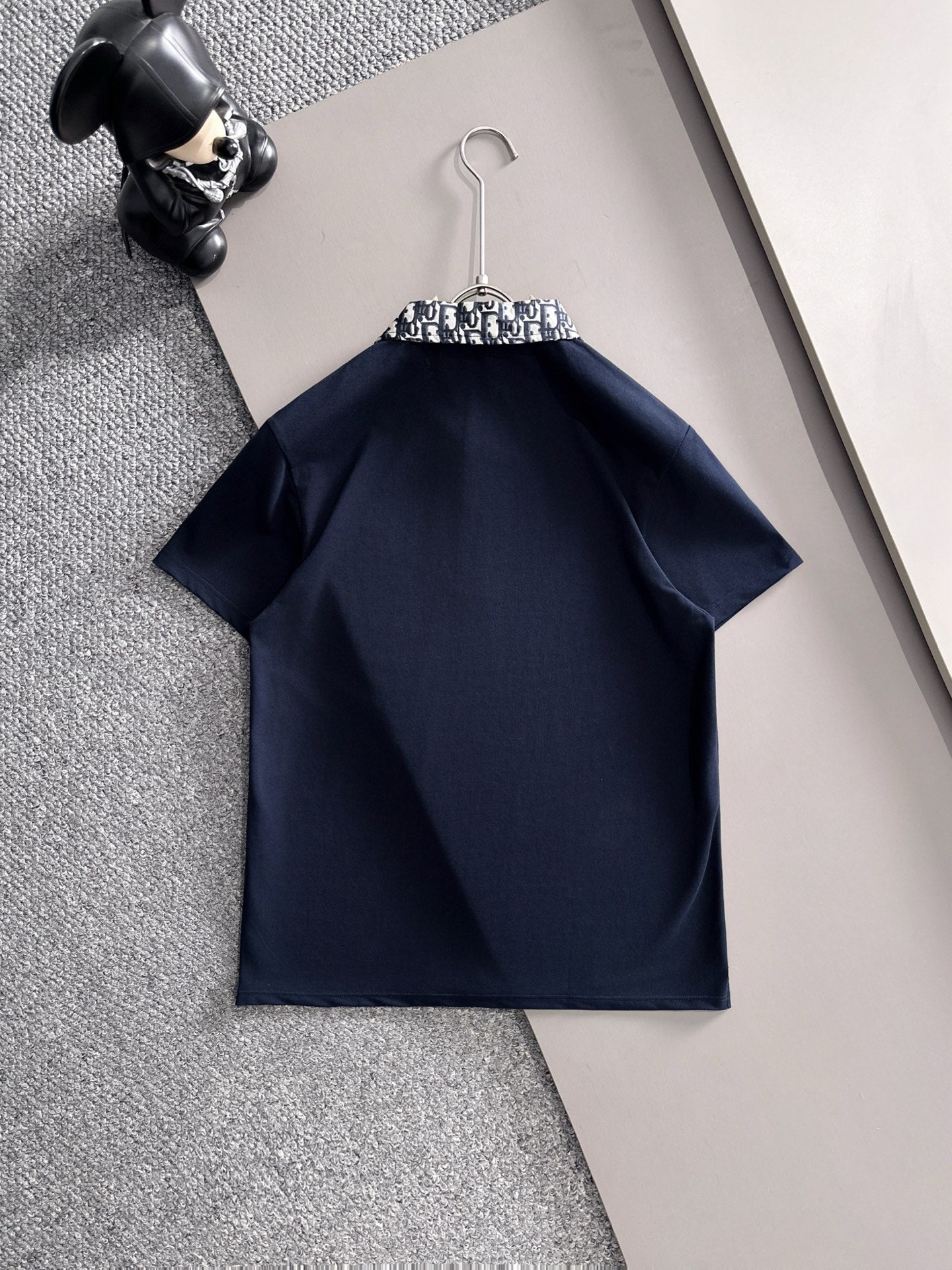 260511 New high-quality embroidered neckline jacquard patchwork design Polo shirt