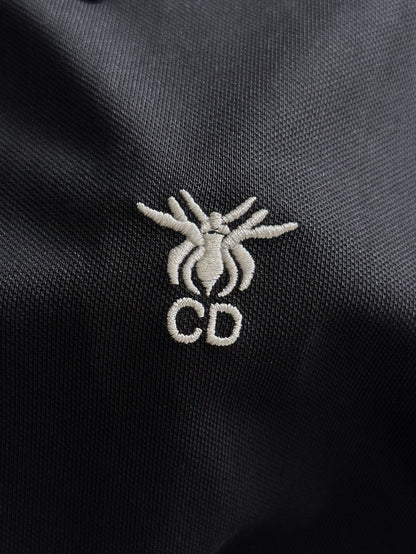 260511 New high-quality embroidered neckline jacquard patchwork design Polo shirt