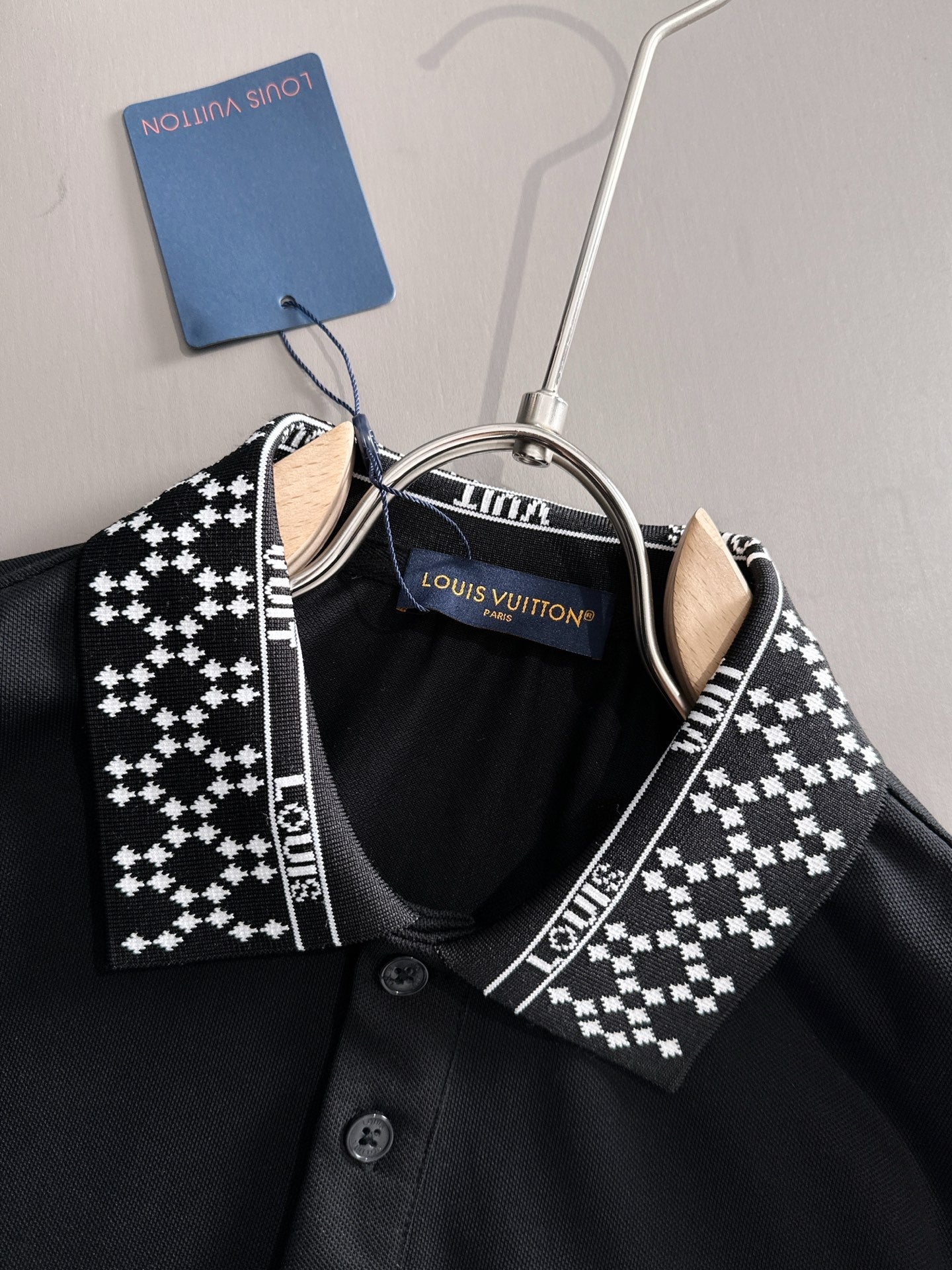 260511 New high-quality embroidered neckline jacquard patchwork design Polo shirt