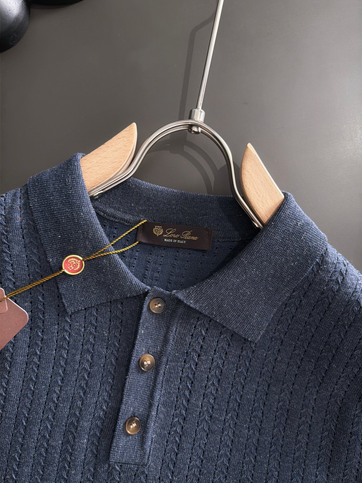 260511 New high-quality combed cotton yarn knitted polo shirt